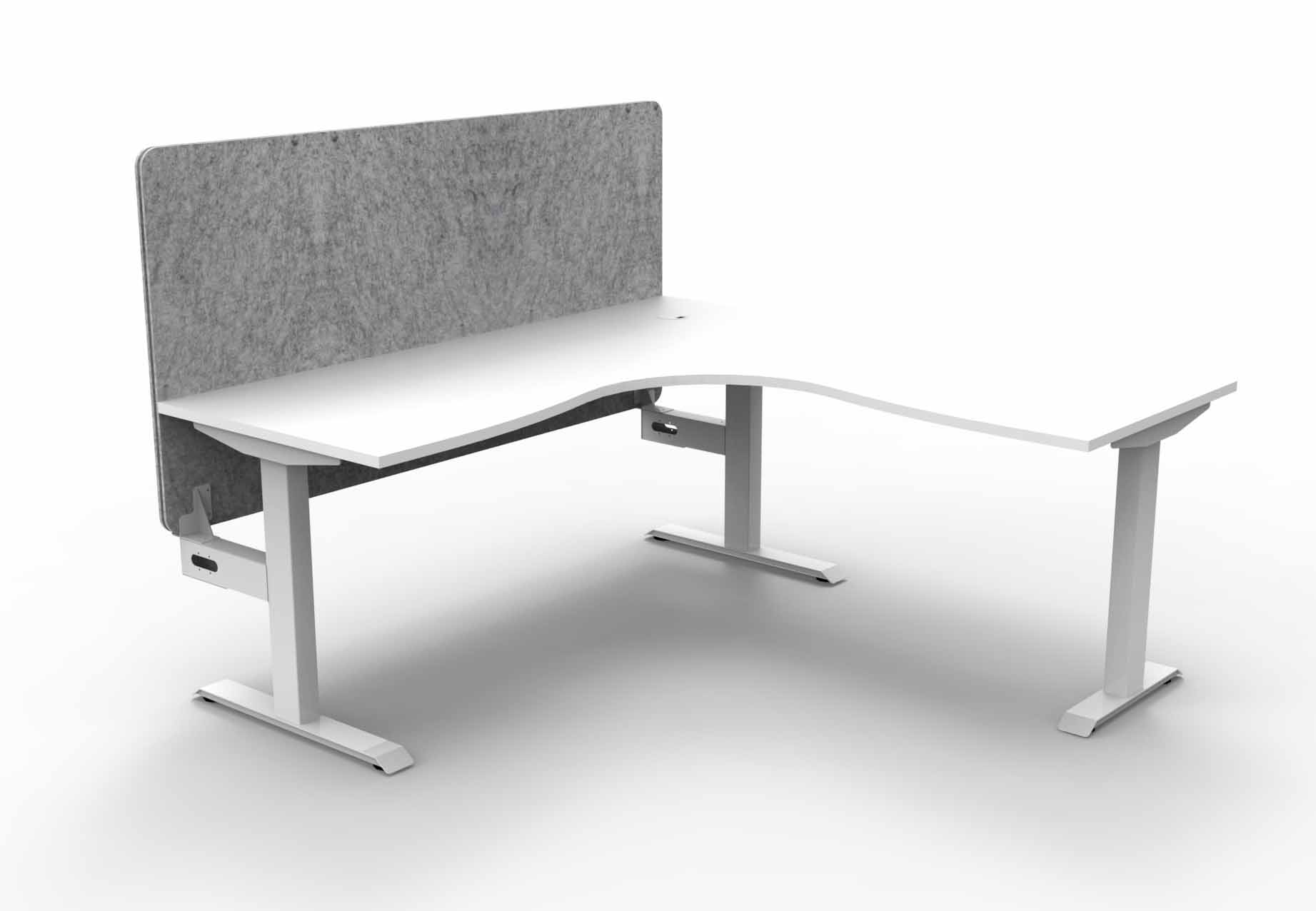 Boost Static Corner Workstation - with Eco Screen